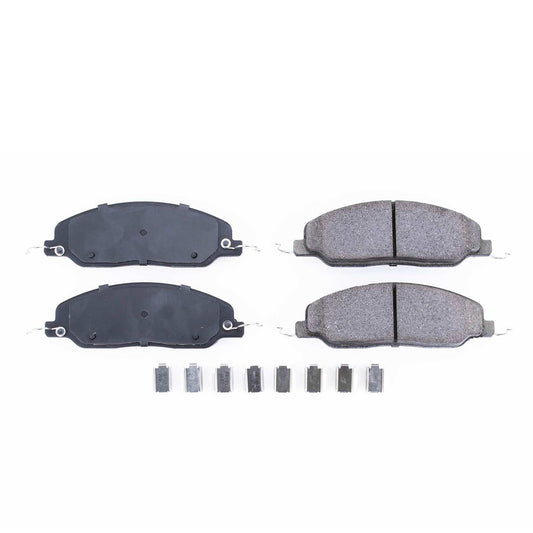 Front View of Front Disc Brake Pad Set POWERSTOP 17-1081