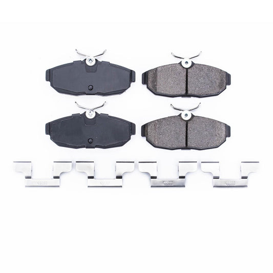 Front View of Rear Disc Brake Pad Set POWERSTOP 17-1082