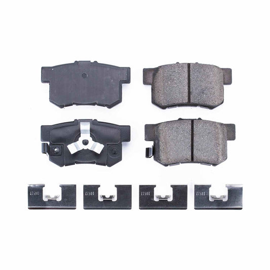 Front View of Rear Disc Brake Pad Set POWERSTOP 17-1086