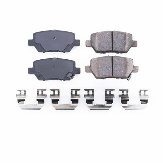 Front View of Rear Disc Brake Pad Set POWERSTOP 17-1090