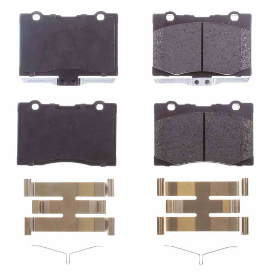 Front View of Front Disc Brake Pad Set POWERSTOP 17-1091