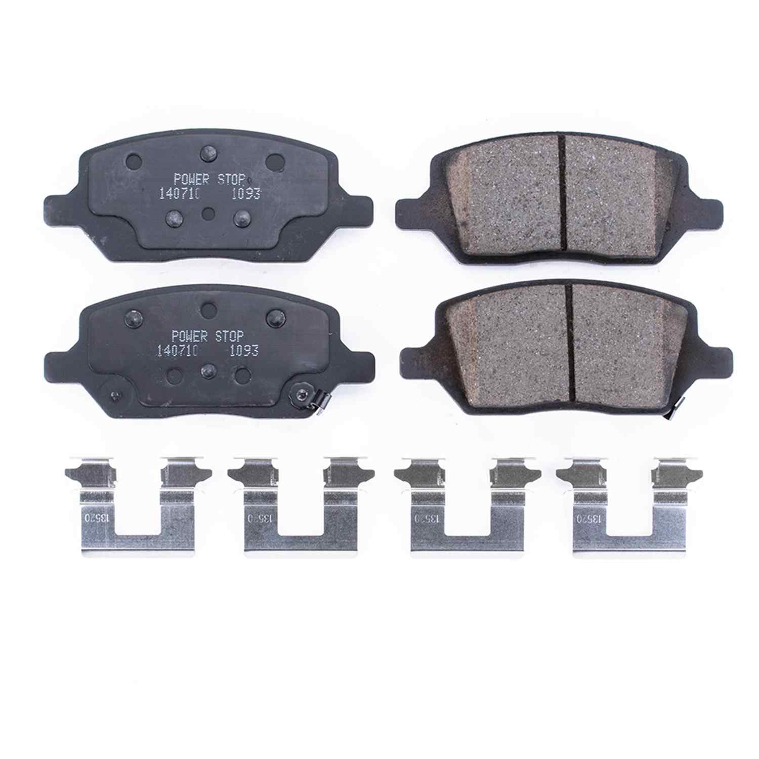 Front View of Rear Disc Brake Pad Set POWERSTOP 17-1093