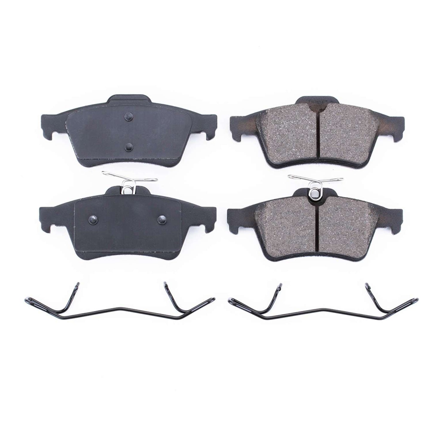 Front View of Rear Disc Brake Pad Set POWERSTOP 17-1095