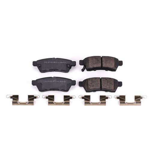 Front View of Rear Disc Brake Pad Set POWERSTOP 17-1100