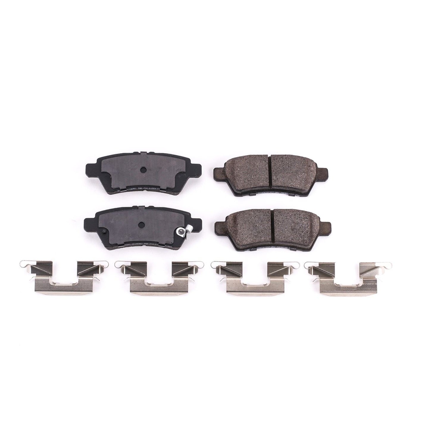 Front View of Rear Disc Brake Pad Set POWERSTOP 17-1101