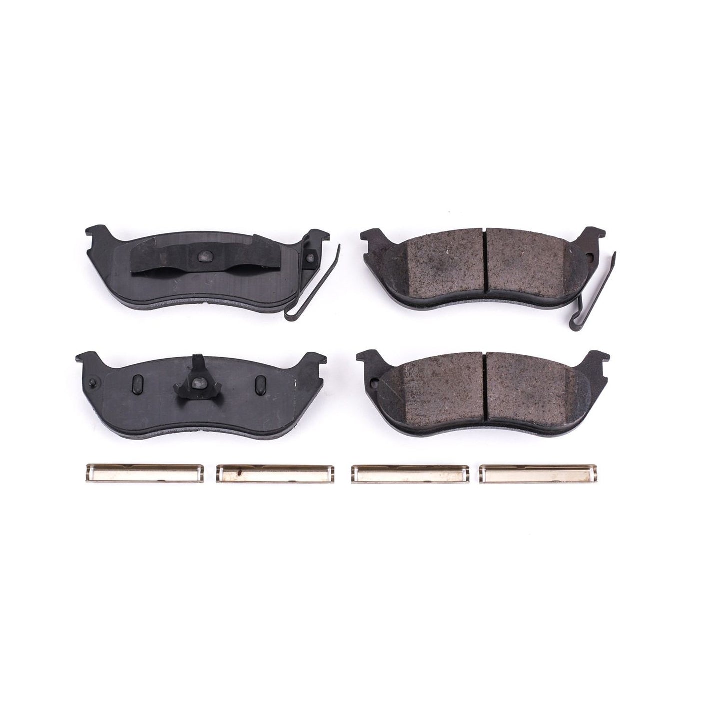 Front View of Rear Disc Brake Pad Set POWERSTOP 17-1109