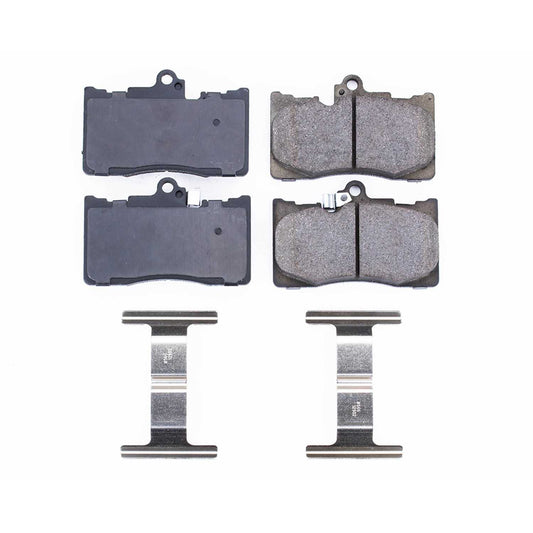 Front View of Front Disc Brake Pad Set POWERSTOP 17-1118