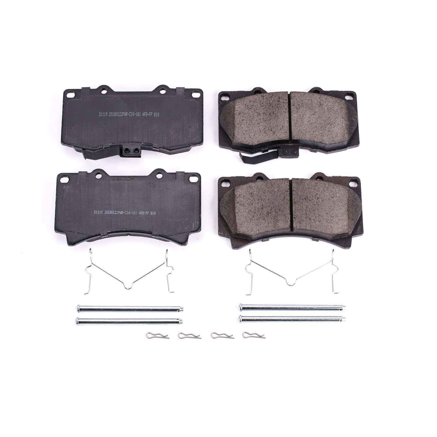 Front View of Front Disc Brake Pad Set POWERSTOP 17-1119