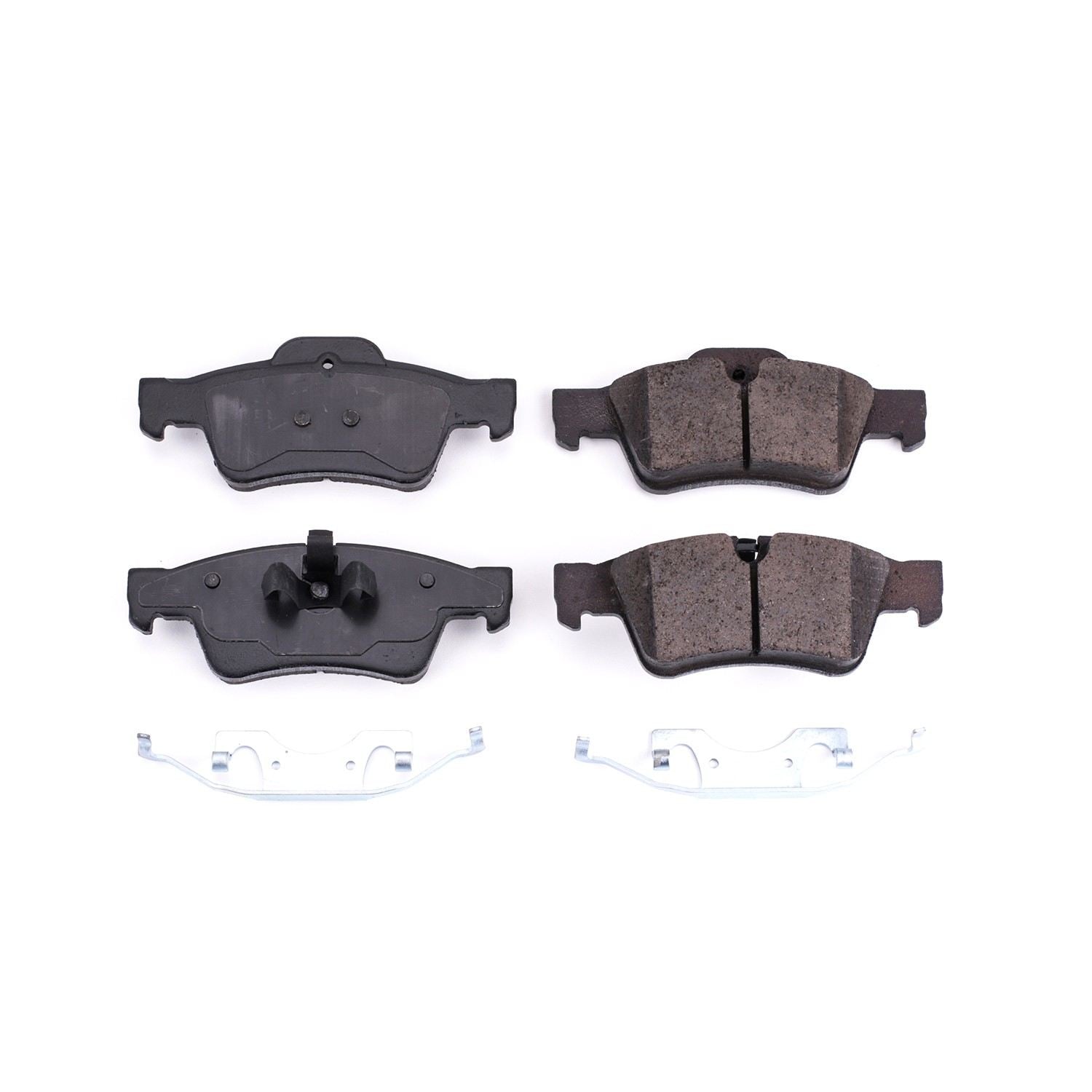 Front View of Rear Disc Brake Pad Set POWERSTOP 17-1122