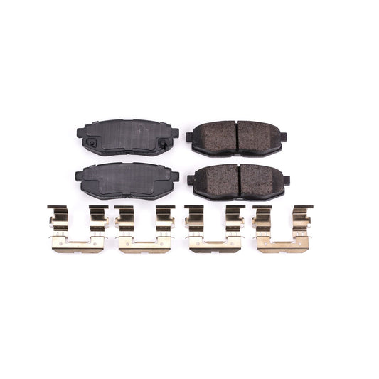 Front View of Rear Disc Brake Pad Set POWERSTOP 17-1124