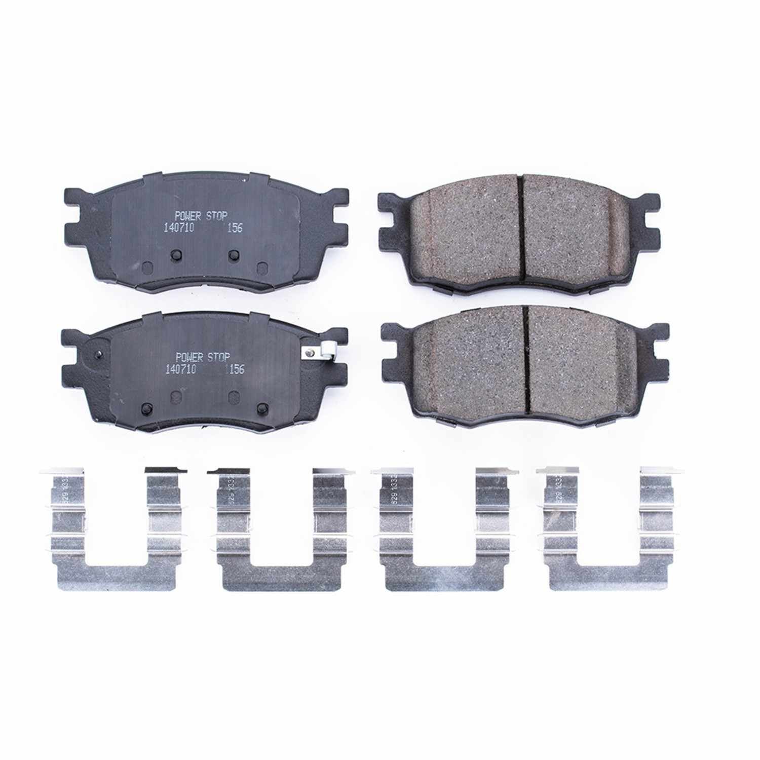 Front View of Front Disc Brake Pad Set POWERSTOP 17-1156