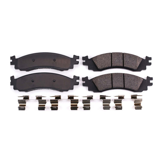 Front View of Front Disc Brake Pad Set POWERSTOP 17-1158