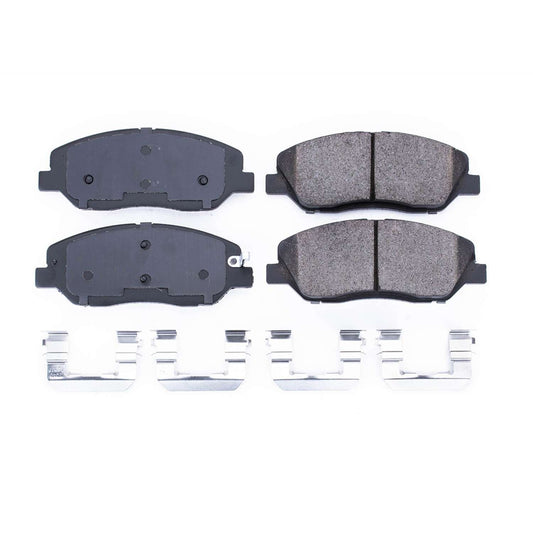 Front View of Front Disc Brake Pad Set POWERSTOP 17-1202