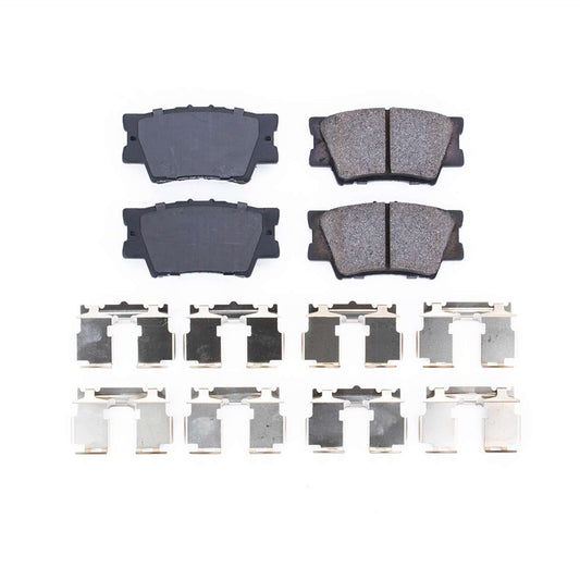 Front View of Rear Disc Brake Pad Set POWERSTOP 17-1212