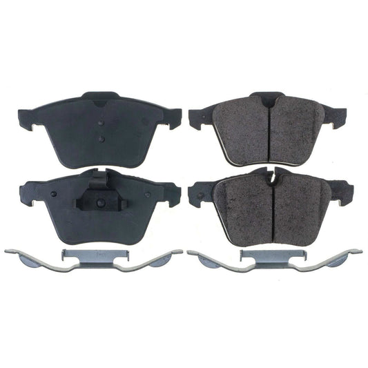 Front Disc Brake Pad Set POWERSTOP 17-1240 For Jaguar Volvo XJ XF S80 XK S60 Super V8 XJR S-Type XKR S60 Cross Country