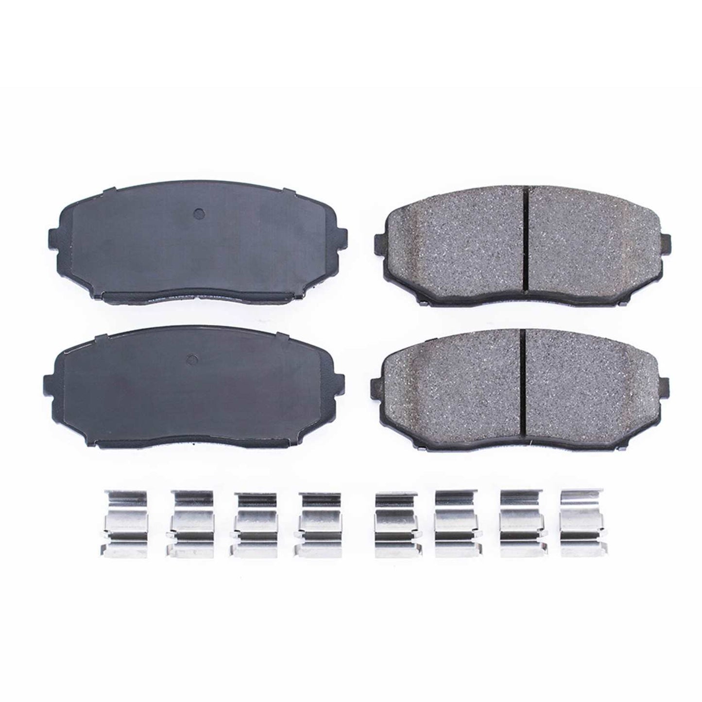 Front View of Front Disc Brake Pad Set POWERSTOP 17-1258N