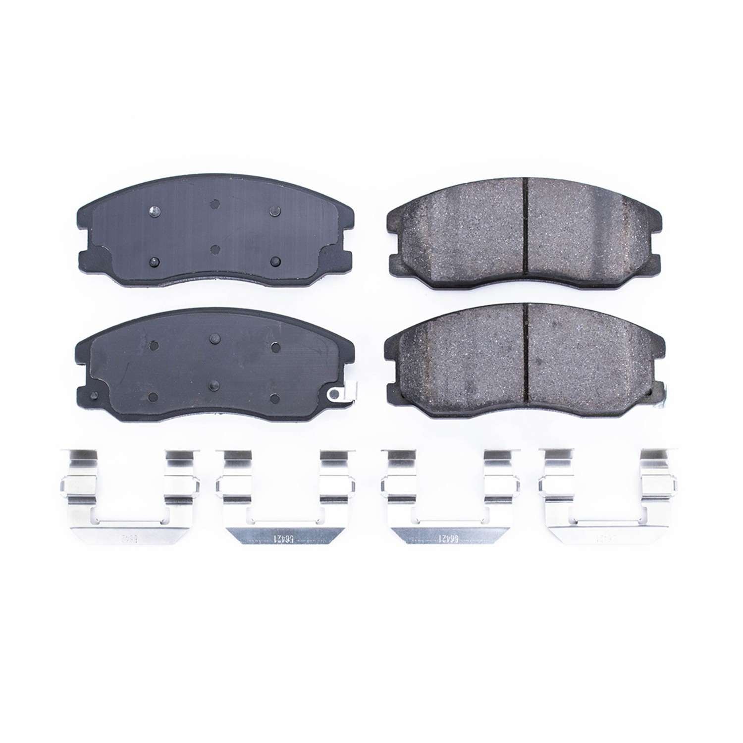 Front View of Front Disc Brake Pad Set POWERSTOP 17-1264