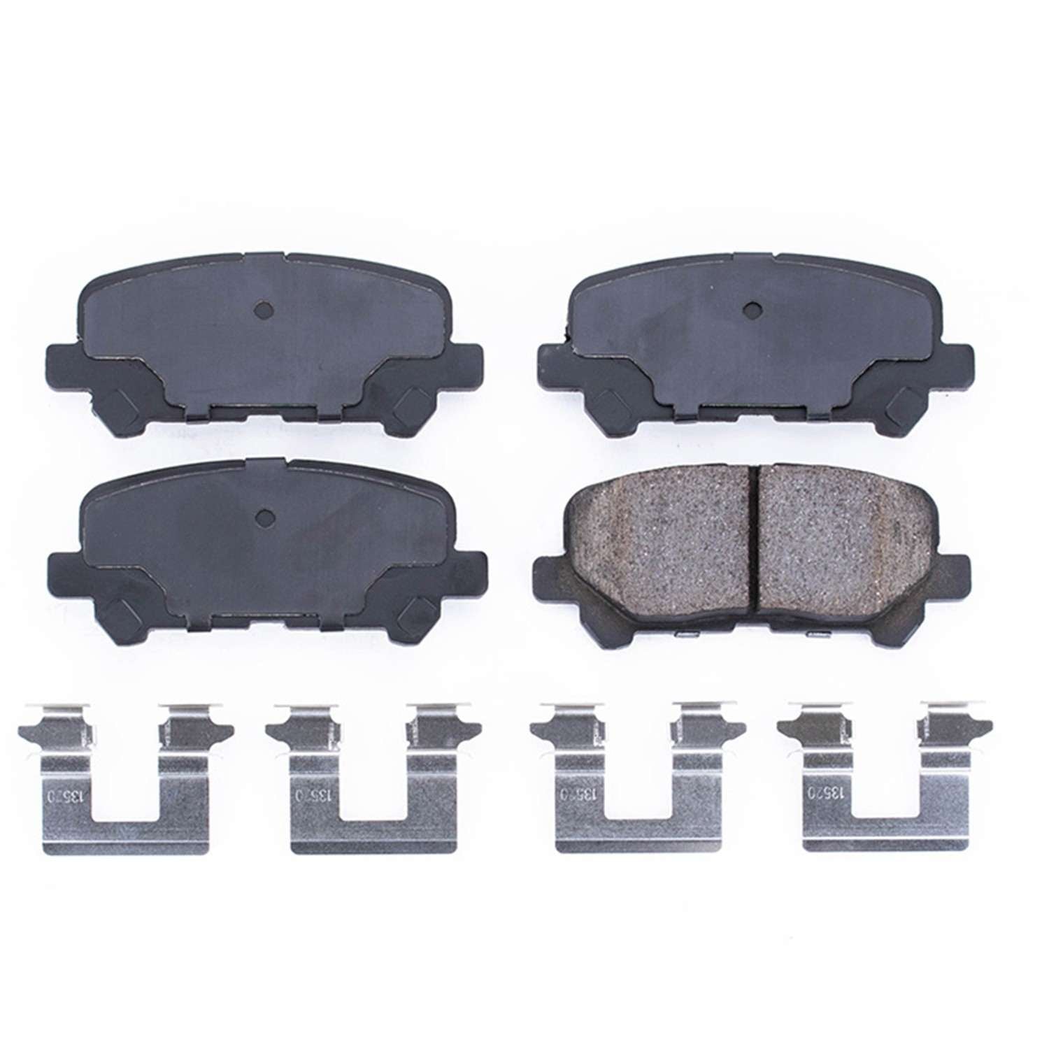 Front View of Rear Disc Brake Pad Set POWERSTOP 17-1281