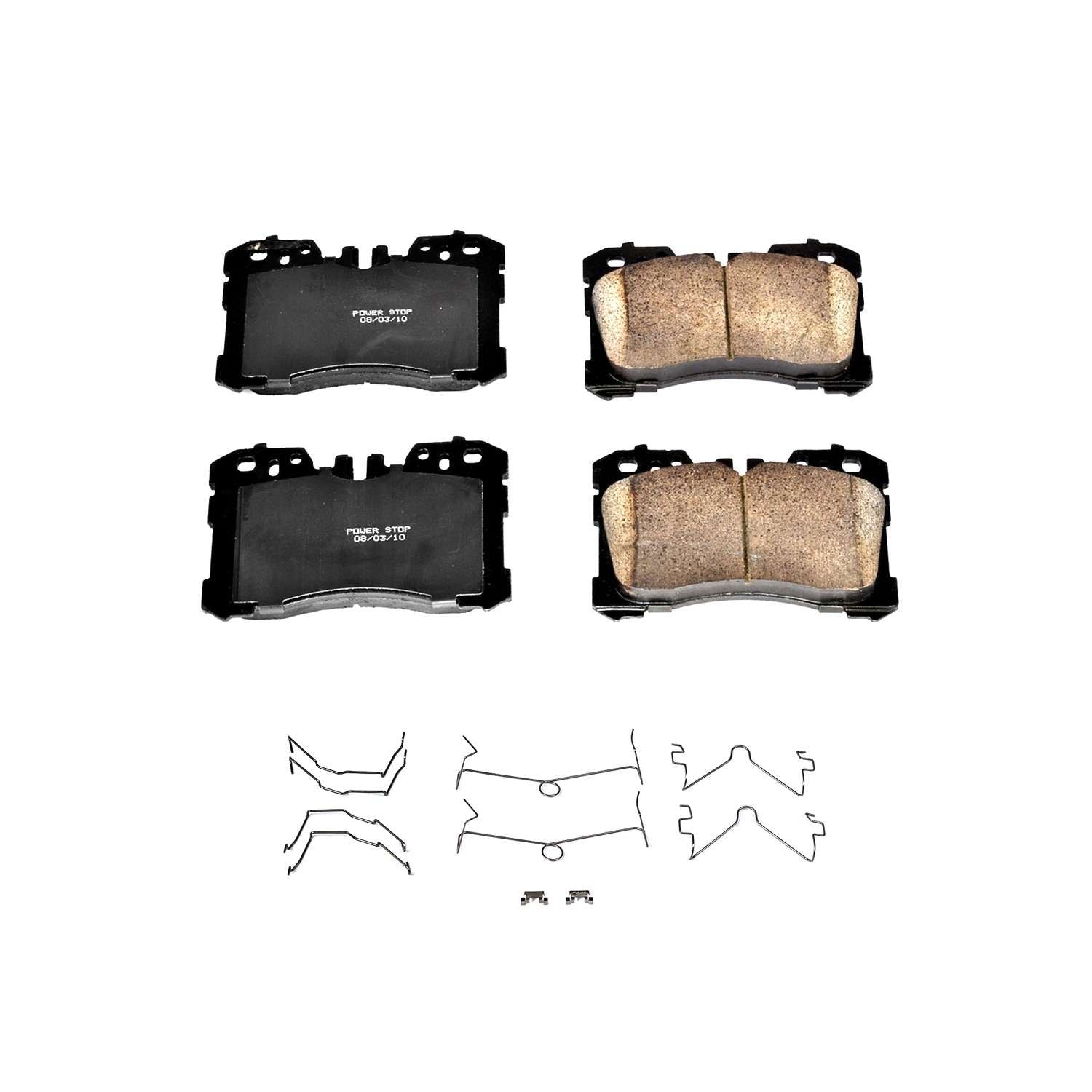 Front View of Front Disc Brake Pad Set POWERSTOP 17-1282