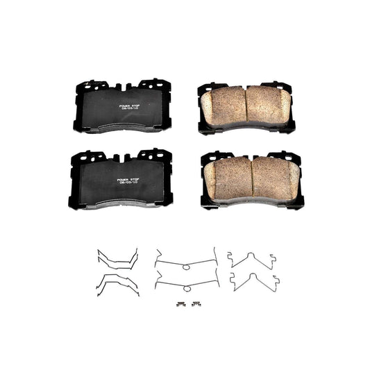 Front View of Front Disc Brake Pad Set POWERSTOP 17-1282