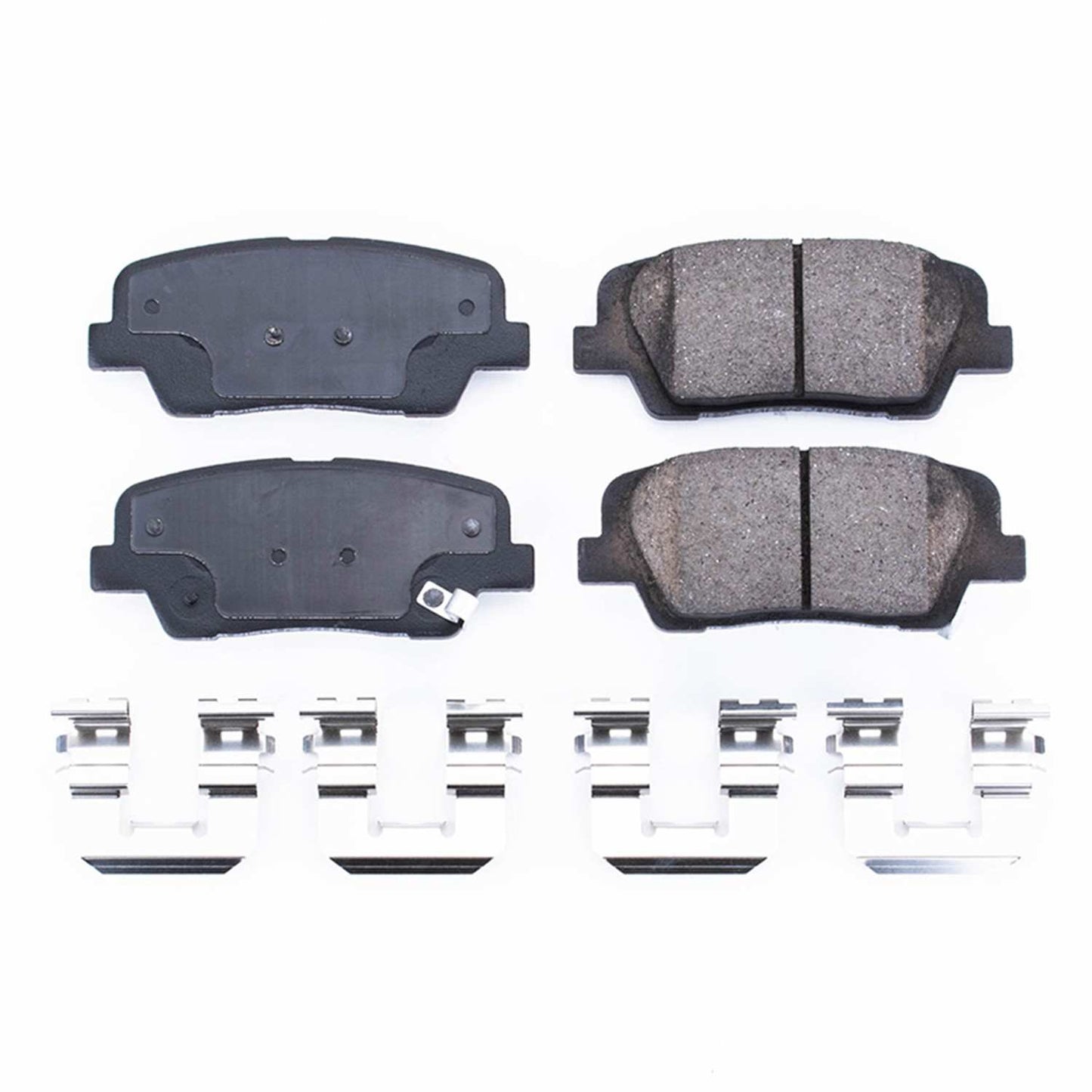 Front View of Rear Disc Brake Pad Set POWERSTOP 17-1284