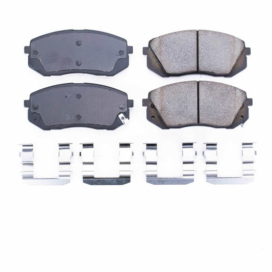 Front View of Front Disc Brake Pad Set POWERSTOP 17-1295