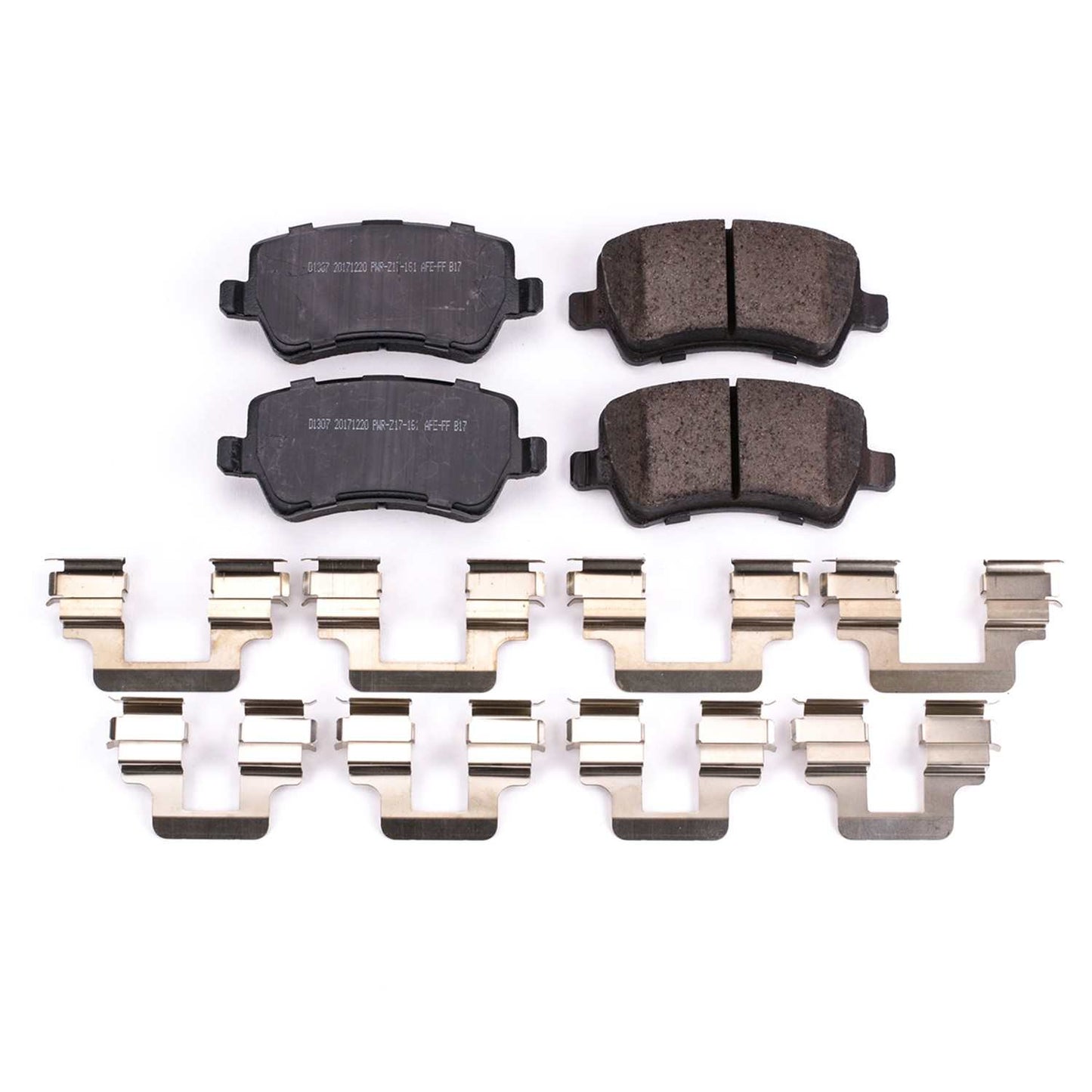 Front View of Rear Disc Brake Pad Set POWERSTOP 17-1307