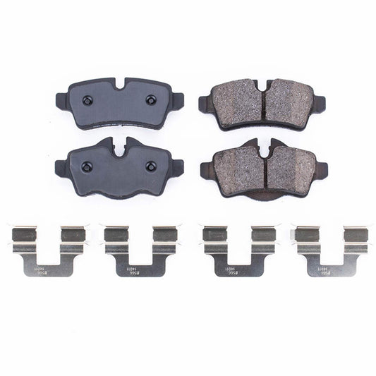 Front View of Rear Disc Brake Pad Set POWERSTOP 17-1309