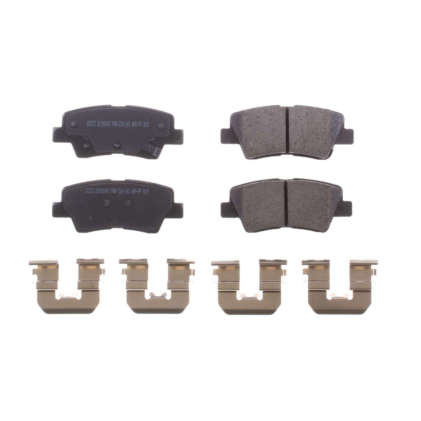 Front View of Rear Disc Brake Pad Set POWERSTOP 17-1313