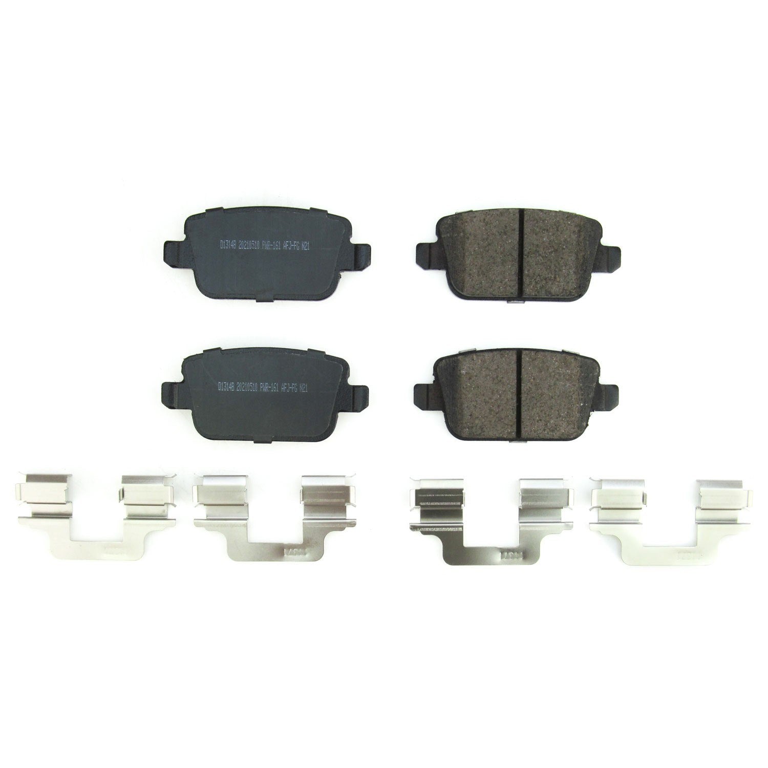 Front View of Rear Disc Brake Pad Set POWERSTOP 17-1314B