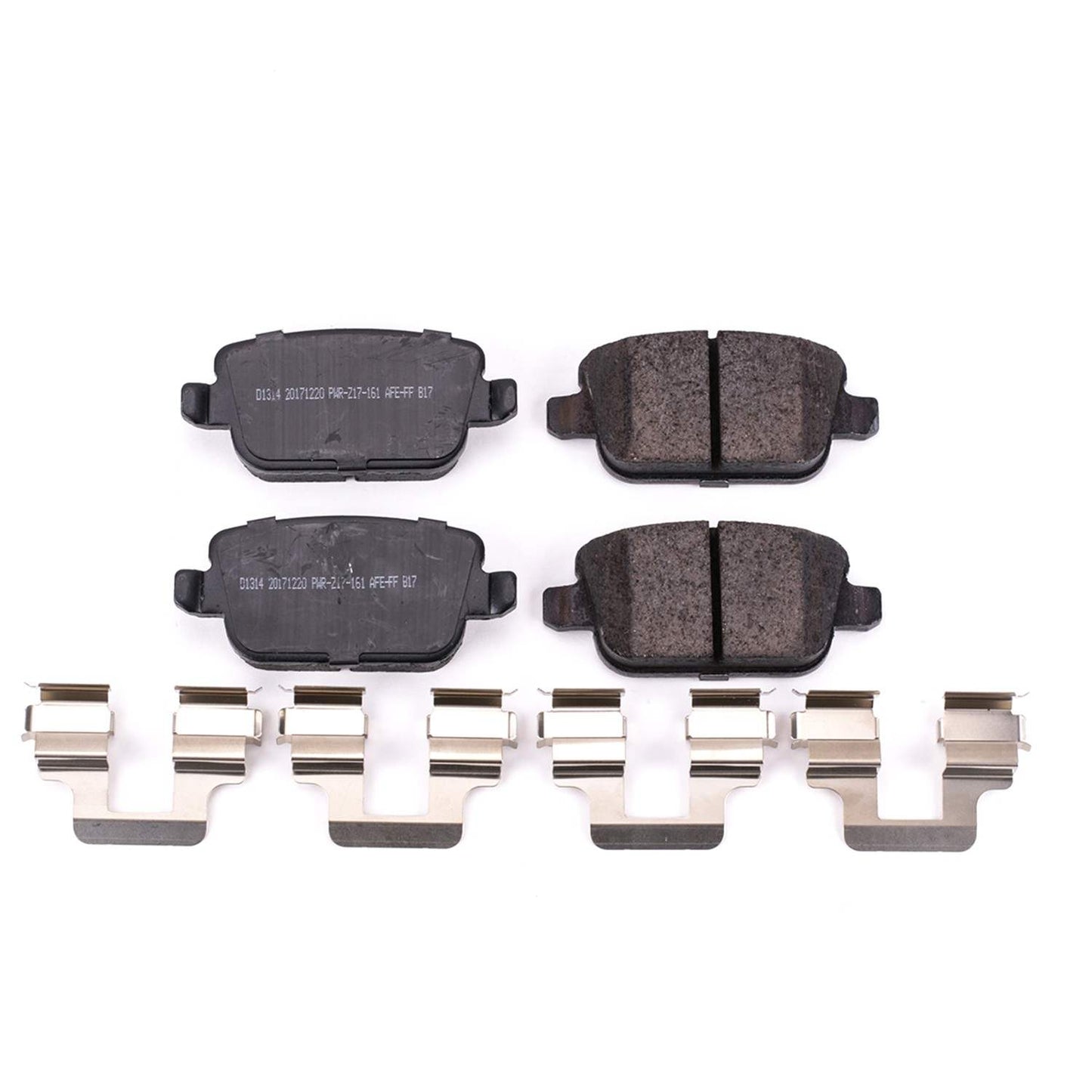 Front View of Rear Disc Brake Pad Set POWERSTOP 17-1314