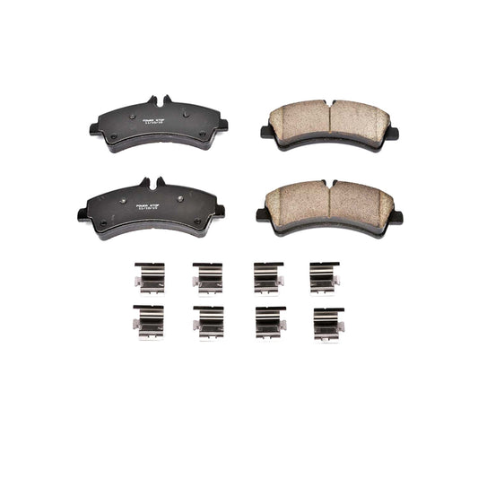 Front View of Rear Disc Brake Pad Set POWERSTOP 17-1318