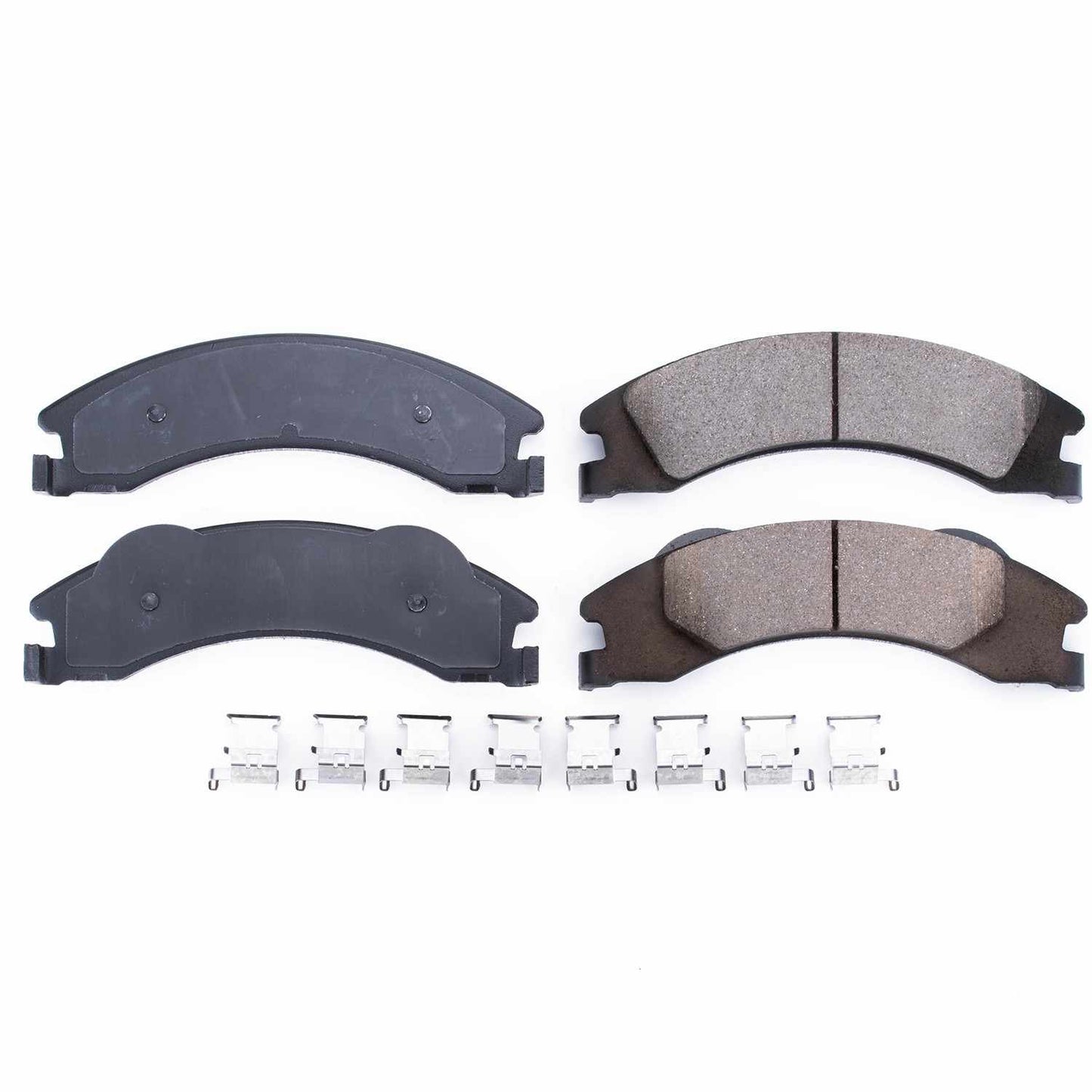 Front View of Rear Disc Brake Pad Set POWERSTOP 17-1329