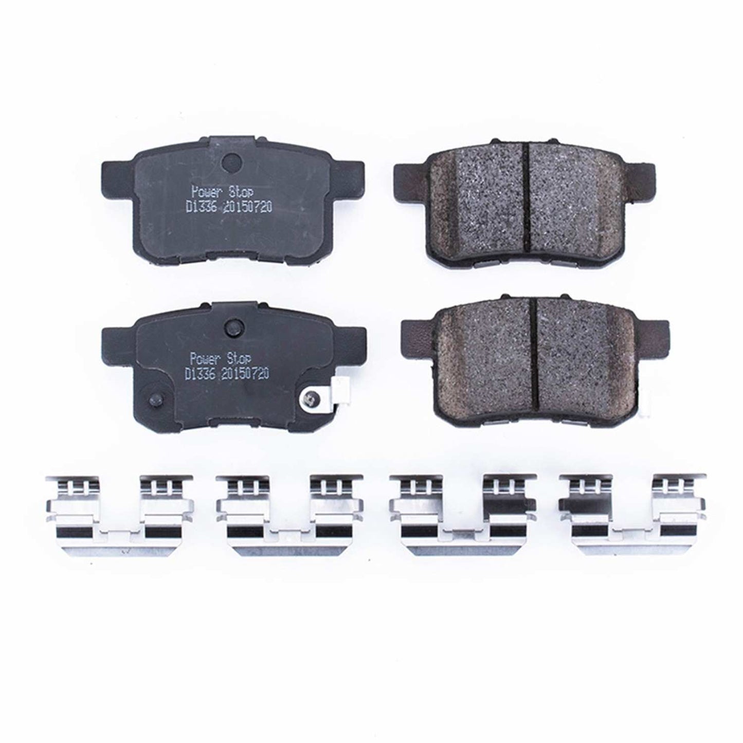 Front View of Rear Disc Brake Pad Set POWERSTOP 17-1336