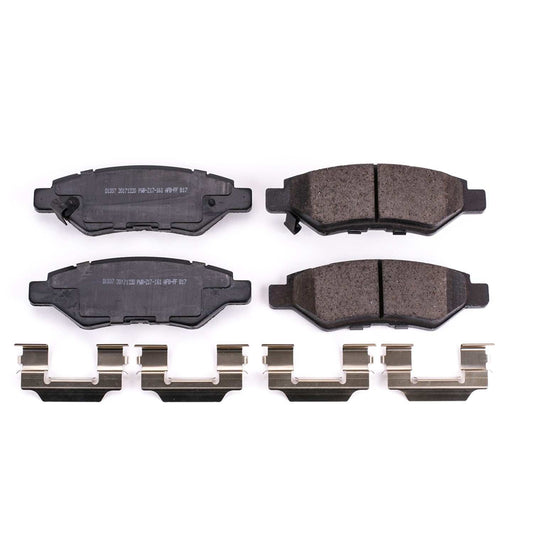 Front View of Rear Disc Brake Pad Set POWERSTOP 17-1337