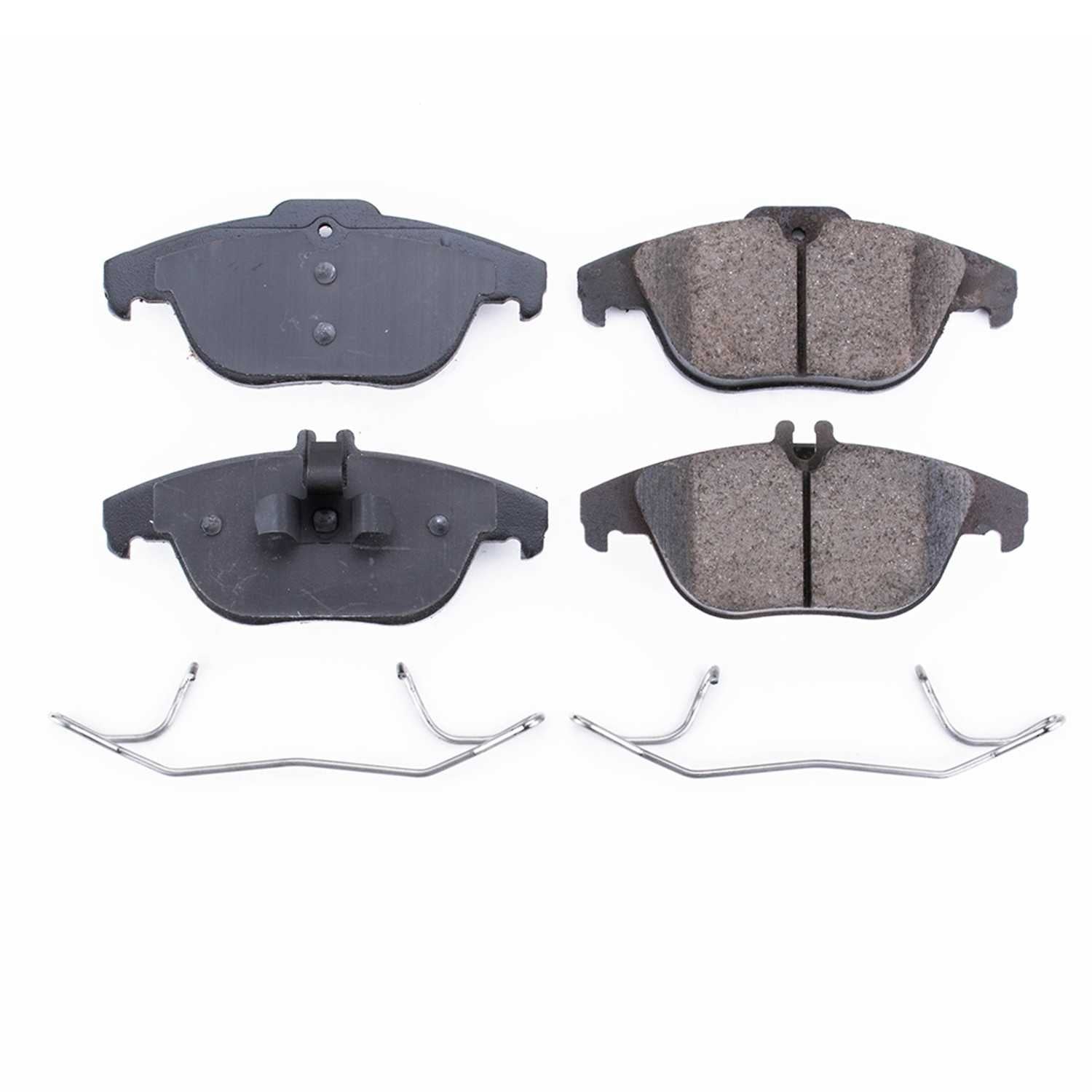 Front View of Rear Disc Brake Pad Set POWERSTOP 17-1341