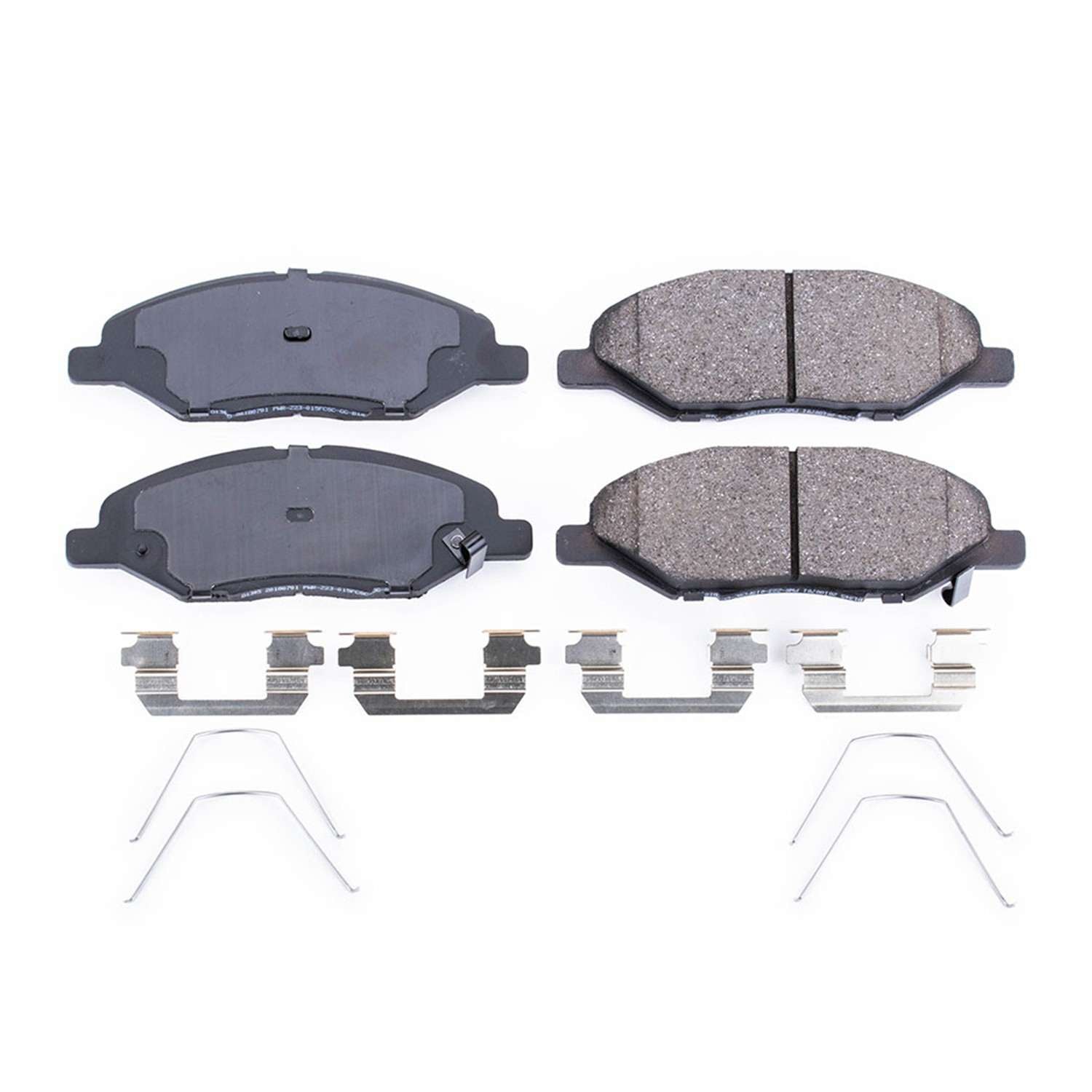 Front View of Front Disc Brake Pad Set POWERSTOP 17-1345