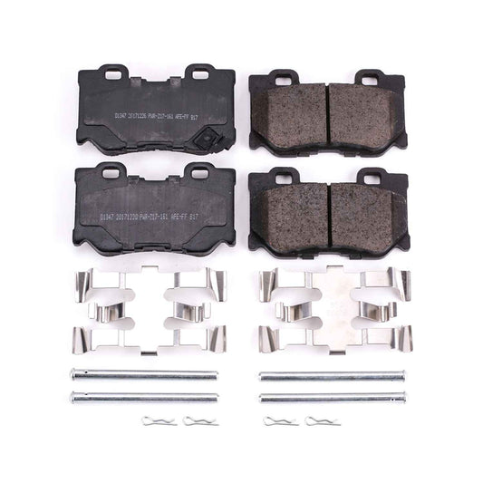 Front View of Rear Disc Brake Pad Set POWERSTOP 17-1347