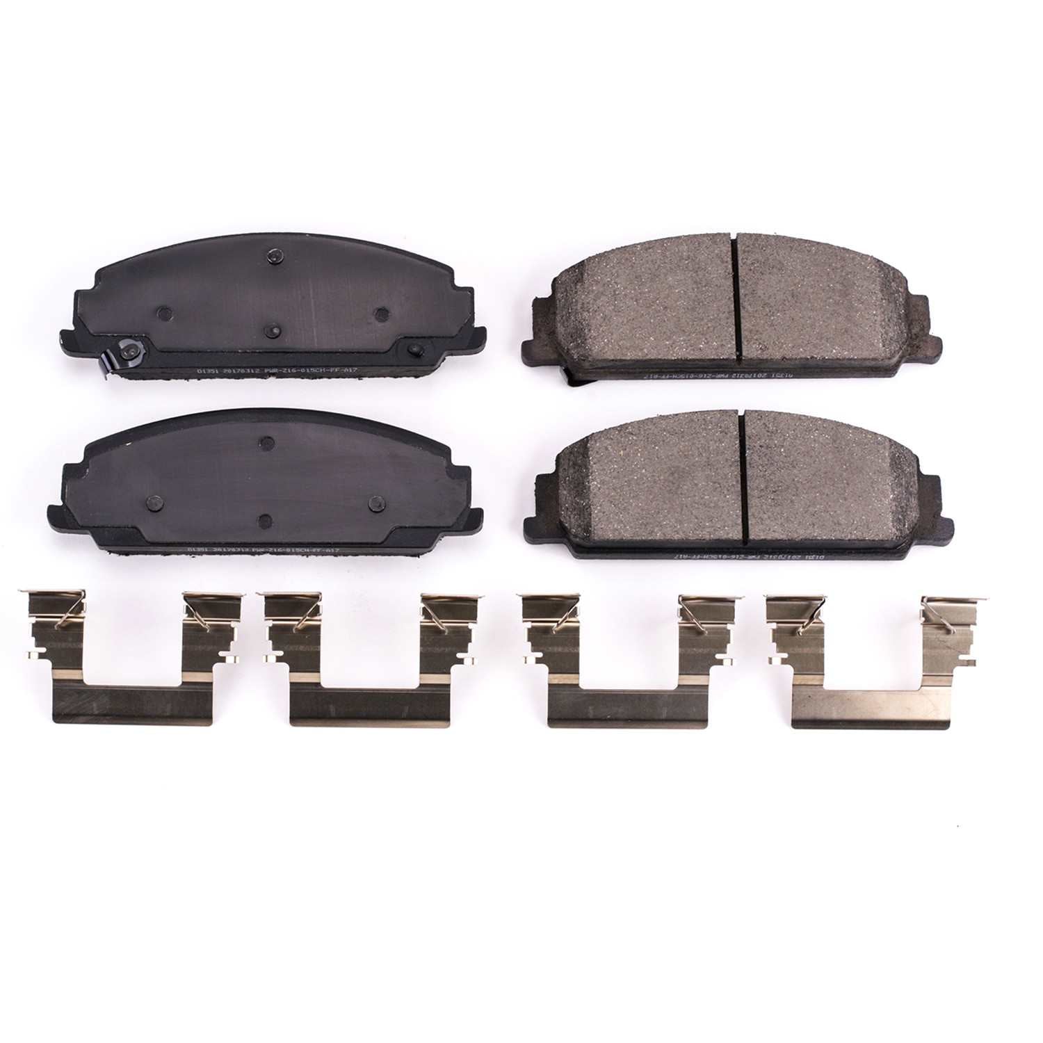 Front View of Front Disc Brake Pad Set POWERSTOP 17-1351