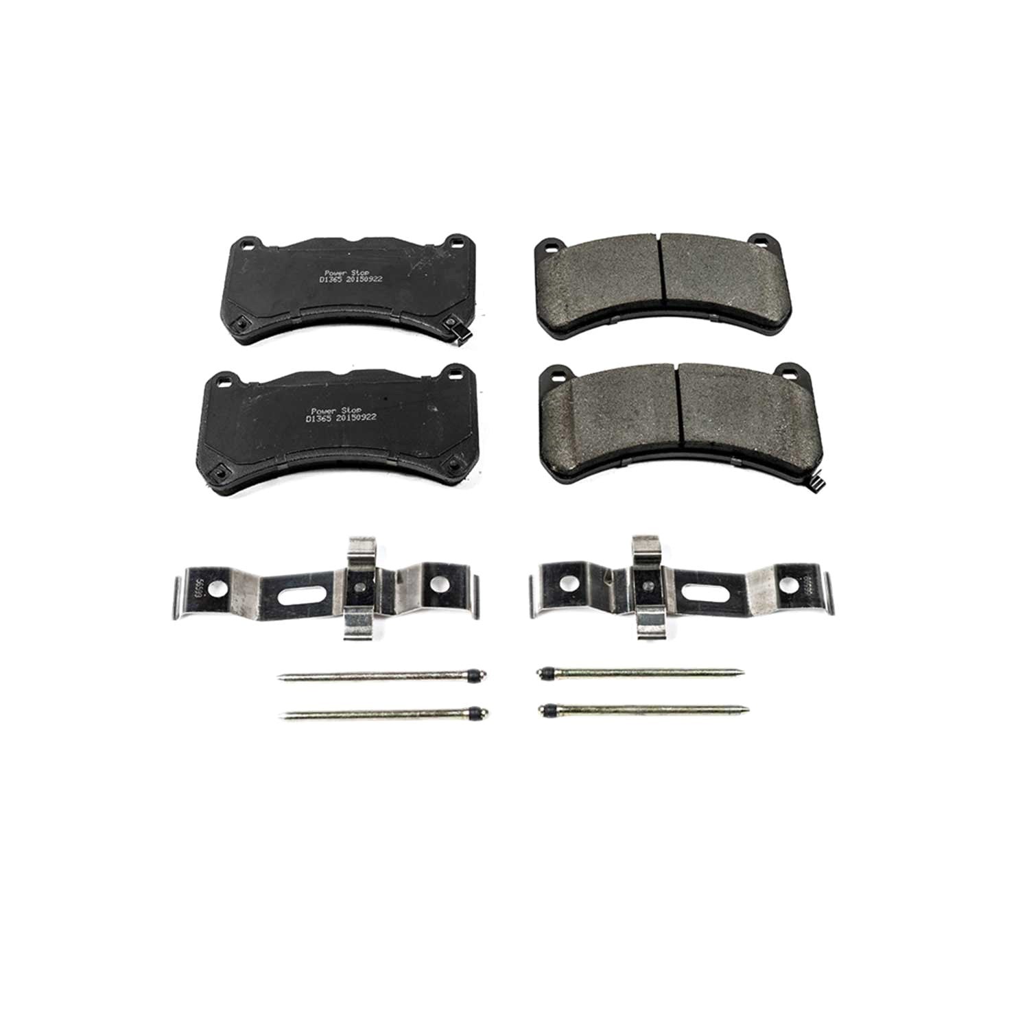 Front View of Front Disc Brake Pad Set POWERSTOP 17-1365