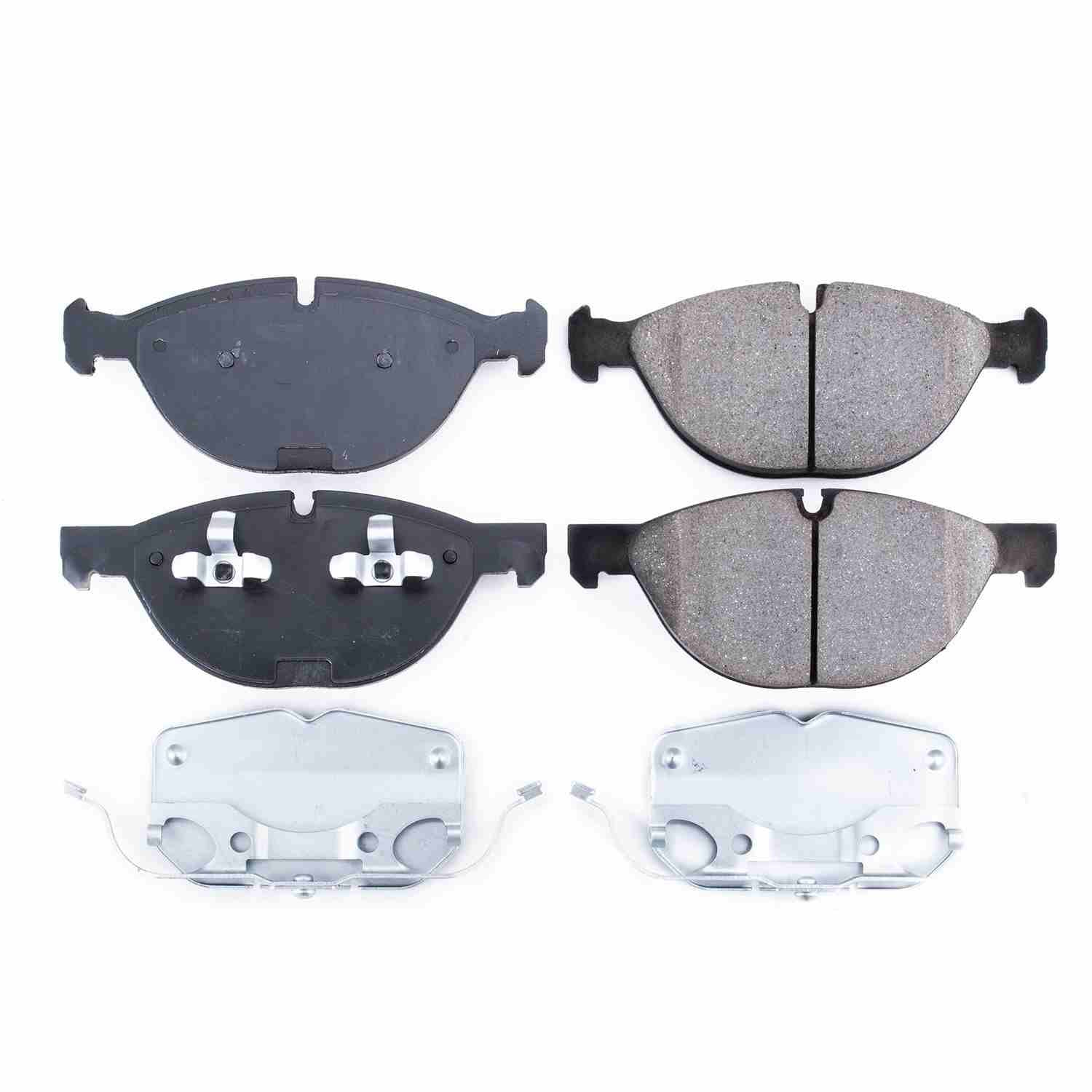 Front View of Front Disc Brake Pad Set POWERSTOP 17-1381