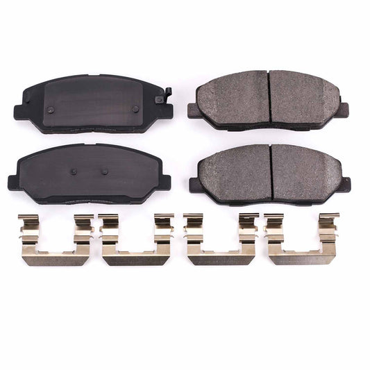 Front View of Front Disc Brake Pad Set POWERSTOP 17-1384