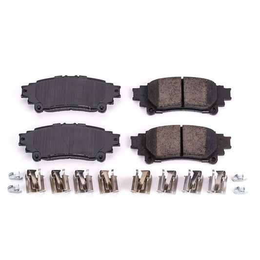 Front View of Rear Disc Brake Pad Set POWERSTOP 17-1391