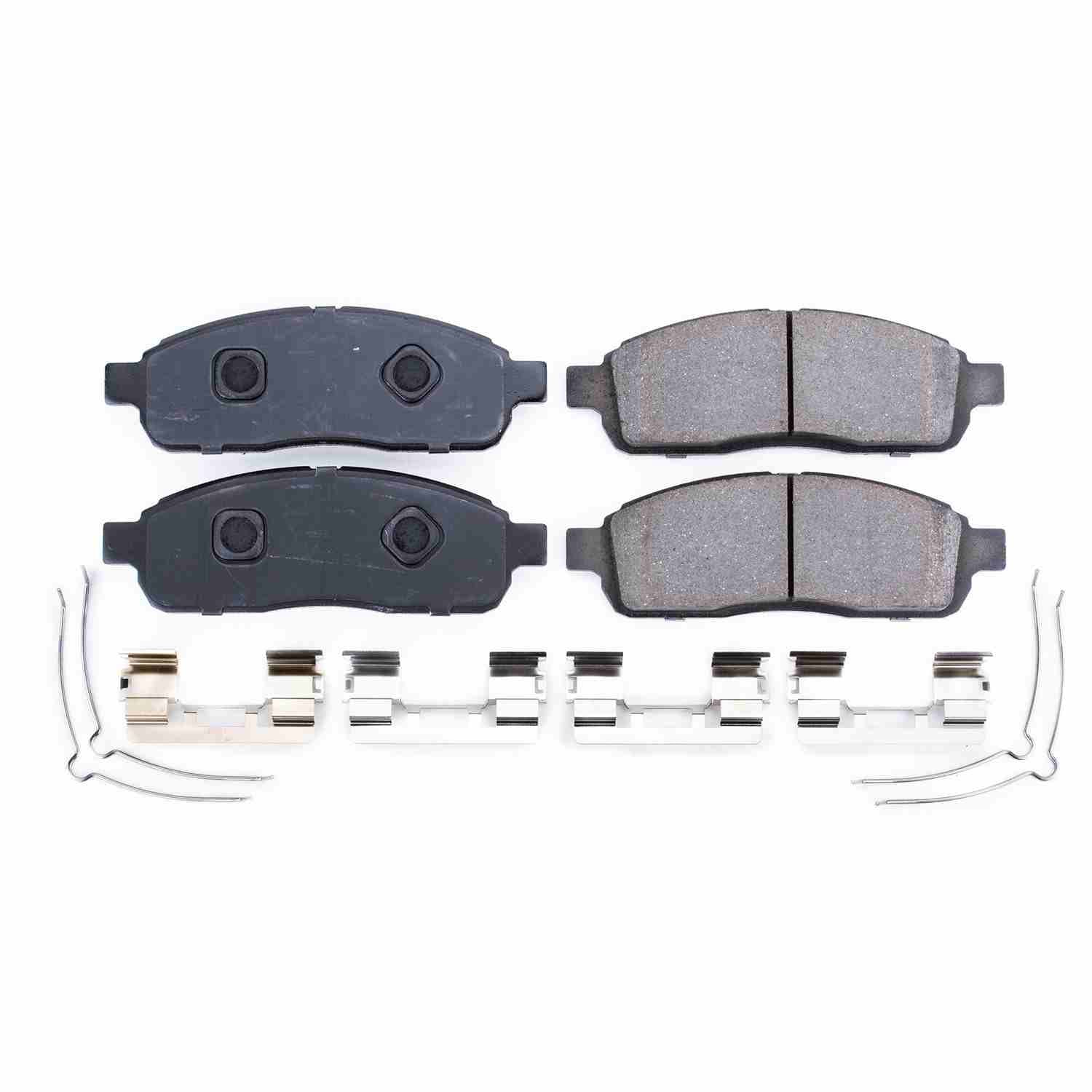 Front View of Front Disc Brake Pad Set POWERSTOP 17-1392