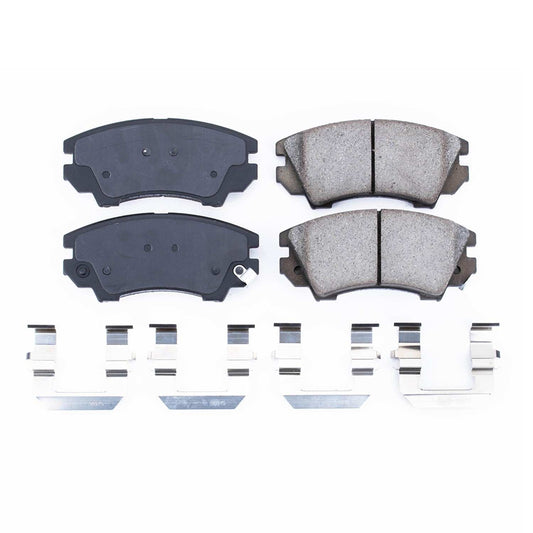 Front View of Front Disc Brake Pad Set POWERSTOP 17-1404