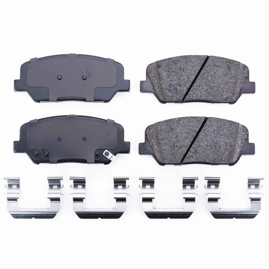 Front View of Front Disc Brake Pad Set POWERSTOP 17-1413