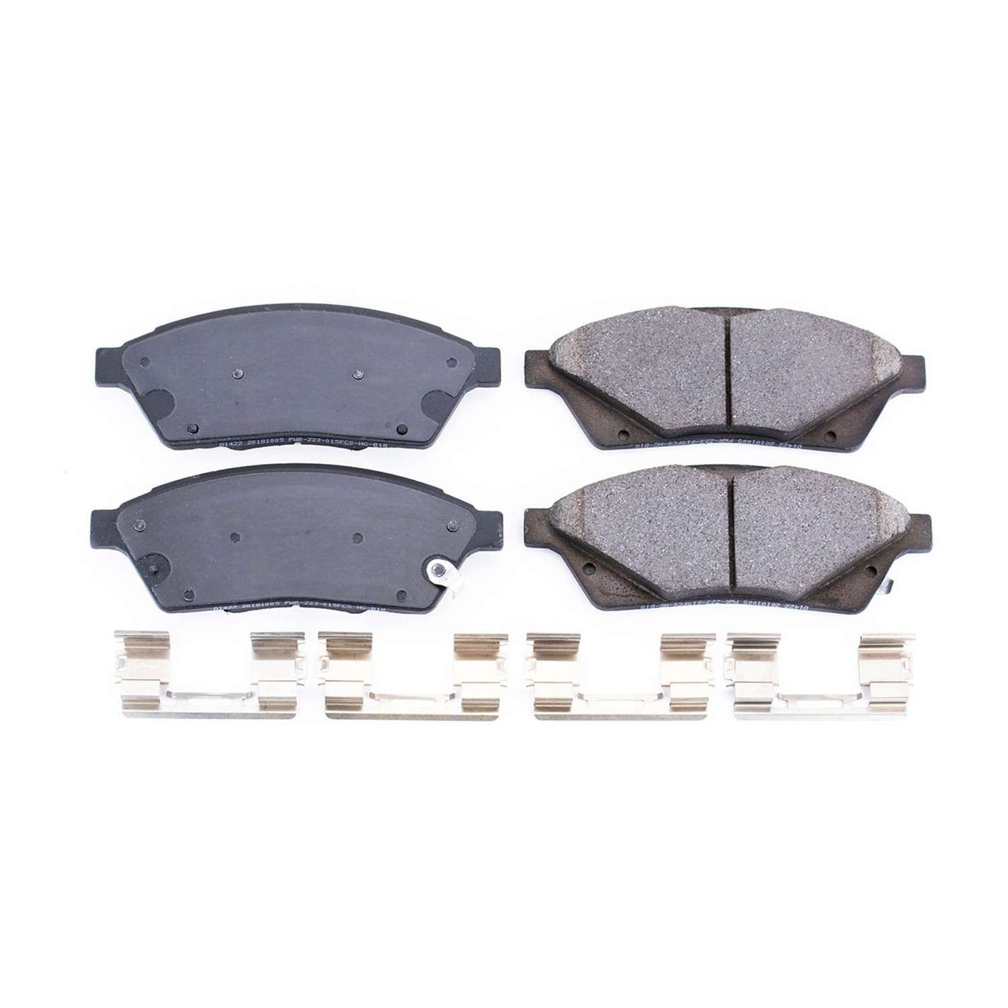 Front View of Front Disc Brake Pad Set POWERSTOP 17-1422