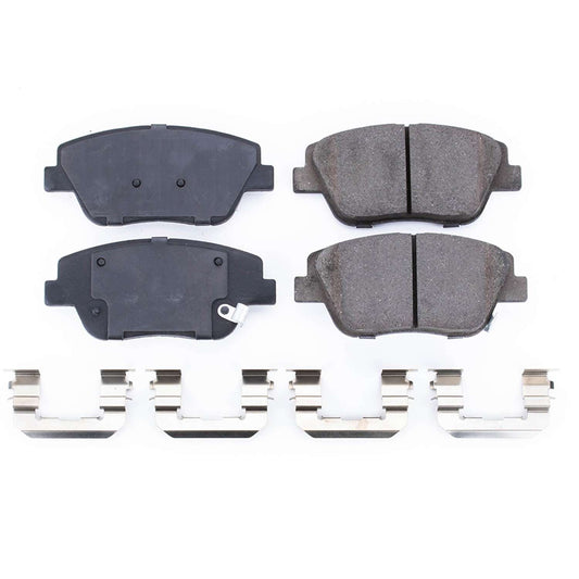 Front View of Front Disc Brake Pad Set POWERSTOP 17-1444