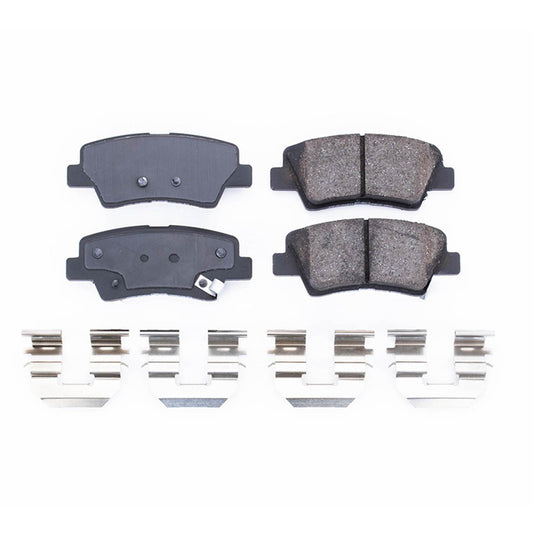 Front View of Rear Disc Brake Pad Set POWERSTOP 17-1445