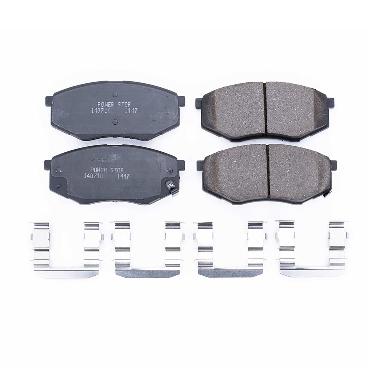 Front View of Front Disc Brake Pad Set POWERSTOP 17-1447